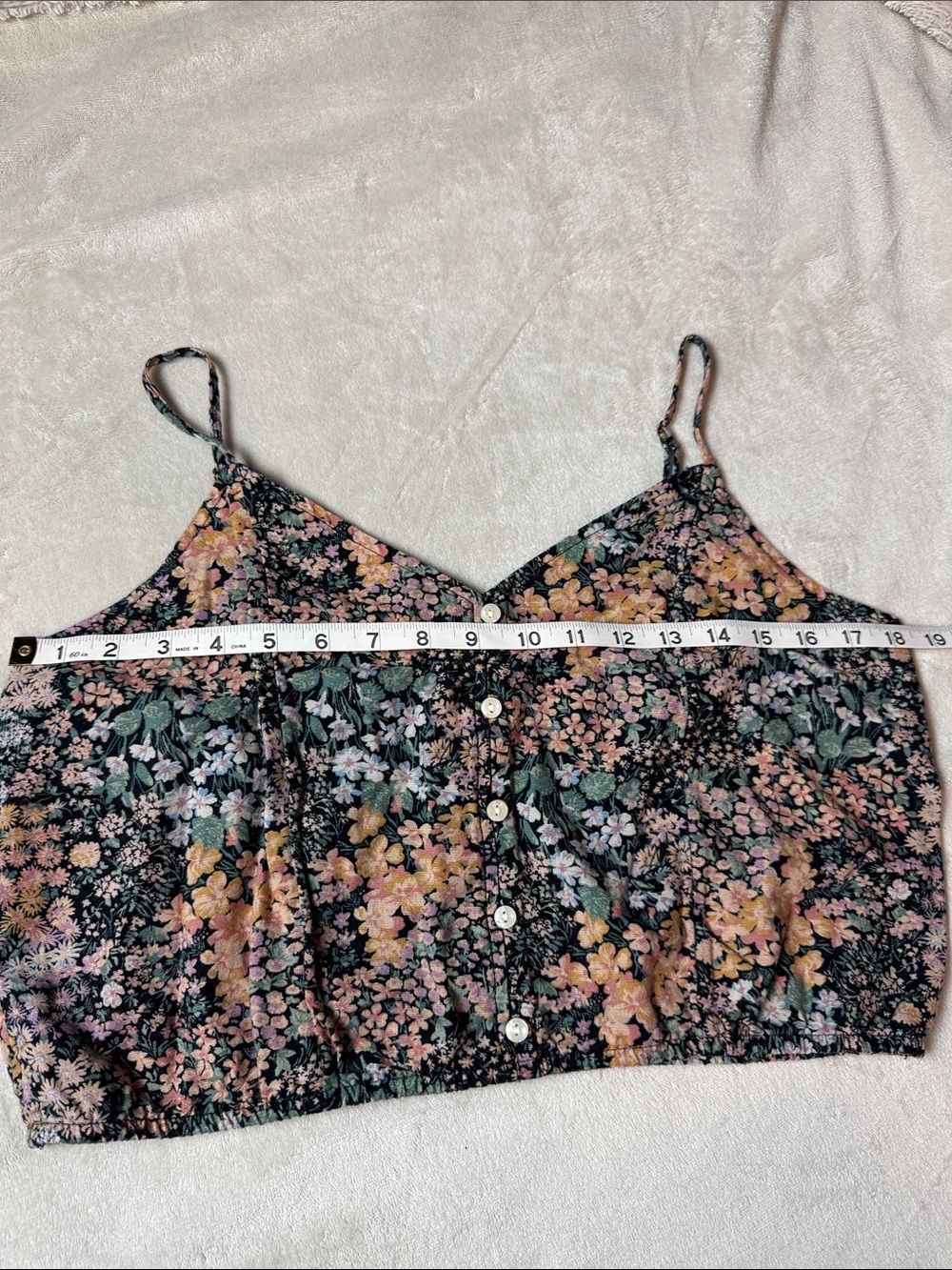 Floral Button-Front Cami - Picture 5 of 11